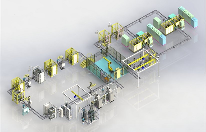 Gearbox assembly production line