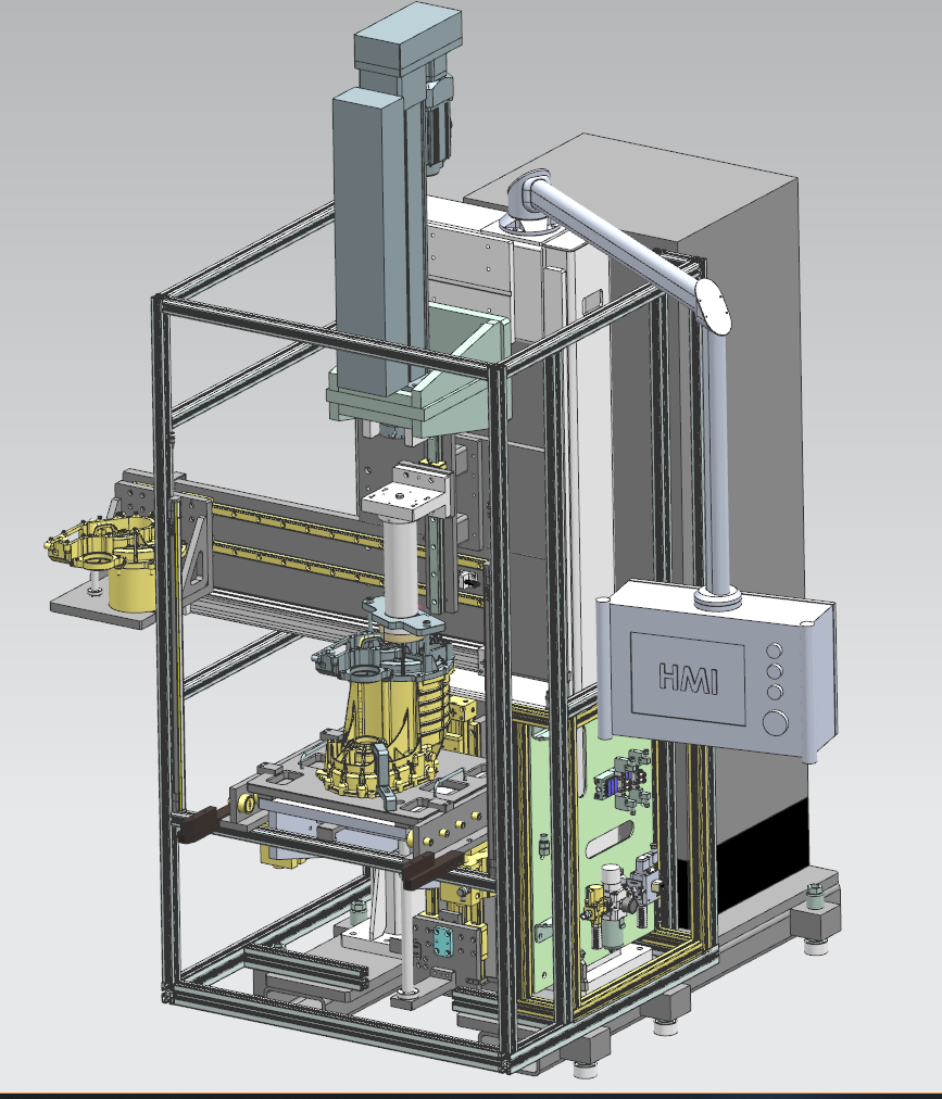 Stator-rotor assembly production line