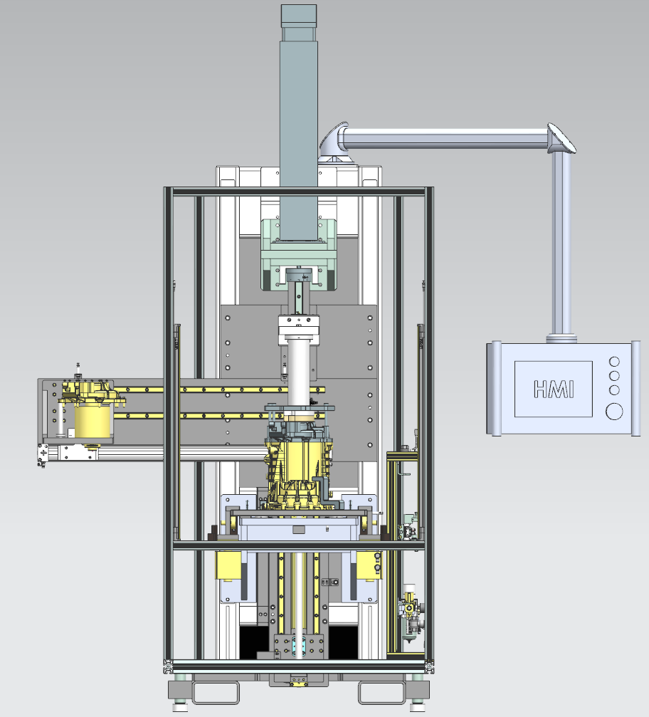 Stator-rotor joining equipment 3D view 2