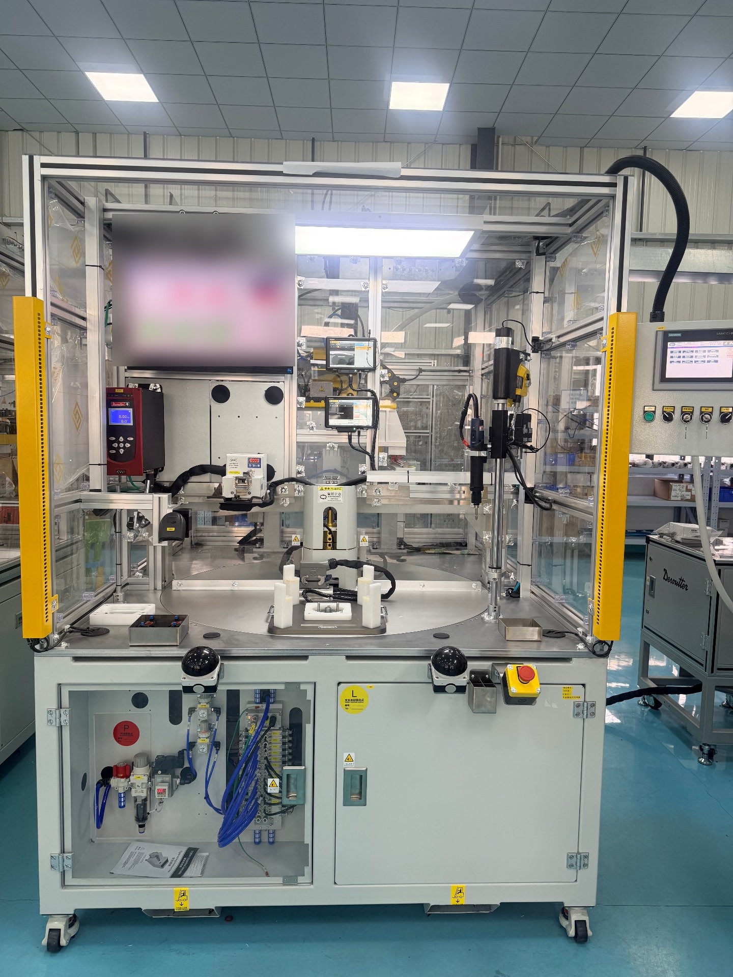 Steering wheel assembly line