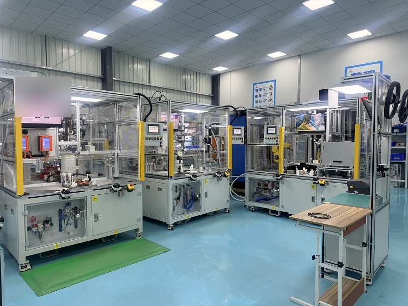 Steering wheel assembly line panorama