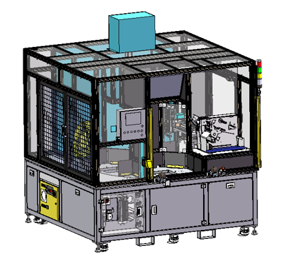 Steering wheel assembly line unit 3D view